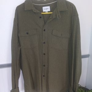 Mens Greenish Tan Longsleeve Shirt